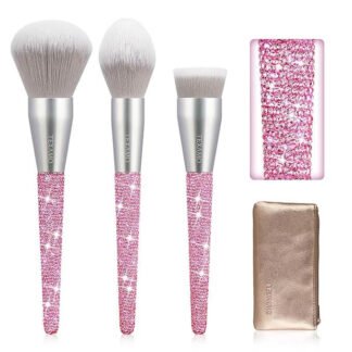 TEXAMO Pink Diamond Makeup Brushes Set